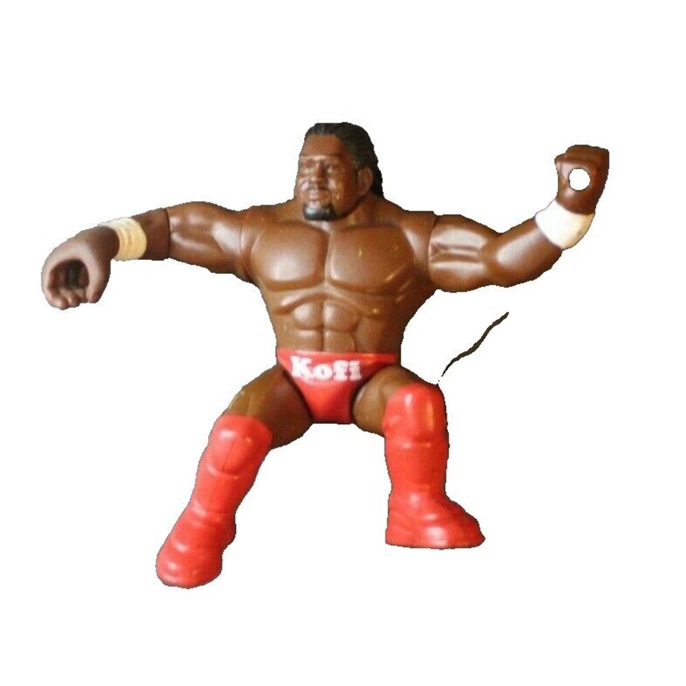 WWE Power Slammers Kofi Kingston Action Figure Thunder Twisting Mattel Wrestling